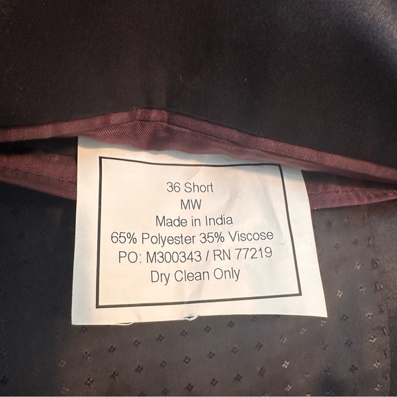 Egara Slim Fit Peak Lapel Dinner Jacket Elegant Blazer 36 Short - Picture 4 of 6